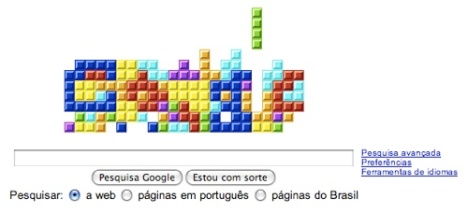Homenagem Google ao Tetris
